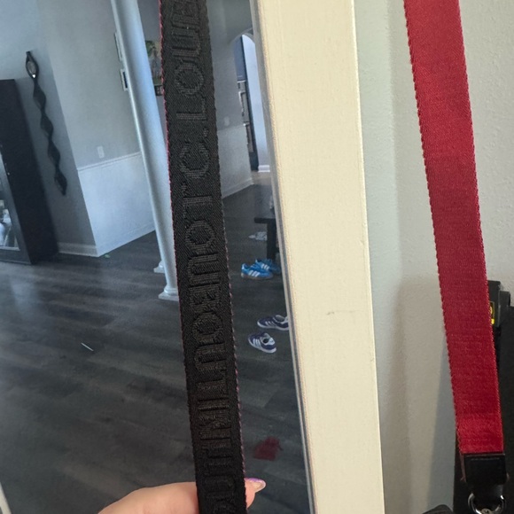 Christian Louboutin Black Crossbody Bag with Red Strap - Picture 2 of 10